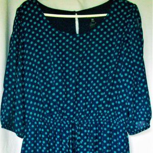 enfocus women Blue Polka Dot blue Dress 16W